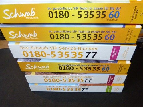 Schwab katalog kataloge - 6, katalog/kataloge