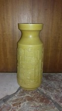 XXL Keramik Bodenvase Bay Vintage 956-45 1960er Kemi gelb