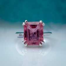 Ladies engagement ring pink