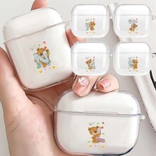 Silikon Case passend für Apple AirPod 1/2 & Pro Schutzhülle mit Clip Stoßfest