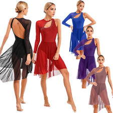 Damen Kostüm Anzeigen Tanzbekleidung Bühne Kleid Gymnastik Trikot Ballett Club