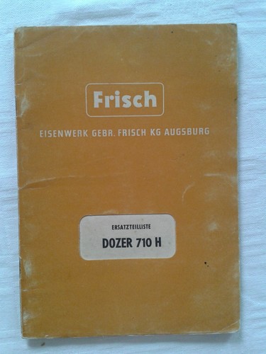 Ersatzteile liste dozer 710 - dozer, h