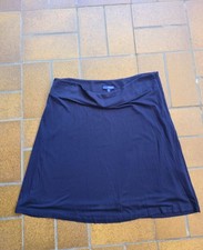 Charles Vögele Damen  Rock Gr. 44 marineblau Knielang Viskose Damenrock