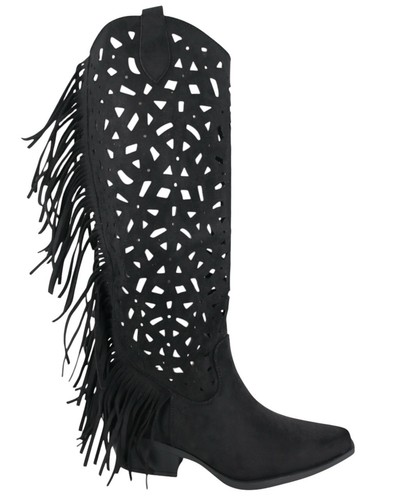 Schwarze cowboy stiefel aus - schwarze, cowboy-stiefel