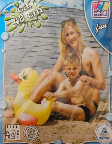 Aufblasbares schwimmtier ente - schwimmtier,