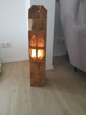 Holzbalken Dekobalken Fachwerkbalken Windlicht Stele