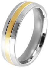 Edelstahl Ringe Bandring Damen