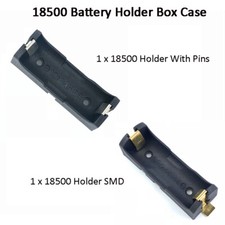 1 Zelle 18500 Einzelbatterie Halter Etui offene Aufbewahrung Kunststoff Box Pins