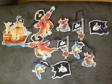 Käpt`n Sharky Girlande / Partygirlande / Dekoration - 2,50 m lang - neuwertig