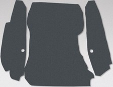 FÜR PORSCHE 911 SWB KOFFERRAUM TEPPICH SATZ GRAU NEU 1965 - 1968
