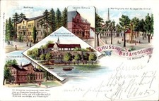 Litho Arendsee in der Altmark, Kurhaus, Schützenhaus,... - 11117515