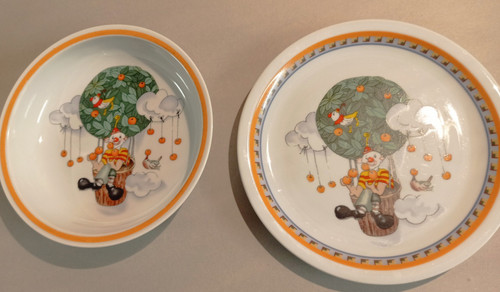 Kindergeschirr set mit clown - mit,