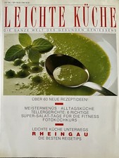 Zeitschrift Broschüre LEICHTE KÜCHE  UNTERWEGS RHEINGAU Rezepte + Reisetipps
