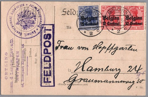 Scarce 1916 belgium german - 1916,