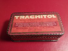 Antike Arzneidose Medikamentendose Metalldose Apotheke TRACHITOL
