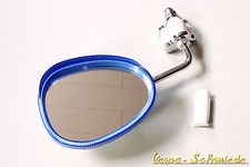Vespa Mirror Leg Shield - Blue