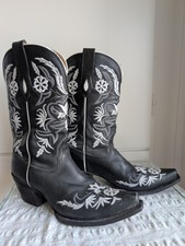 TONY LAMA BLACK WHITE