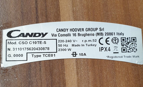 Candy cso c10te - candy, tce01