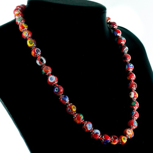 Murano glas kette rot - glas,