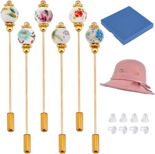 6-teilige Hutnadel aus