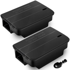 2X Ratten Köderbox I sicher für Kind und Tier I effektive Köderboxen für Ratten