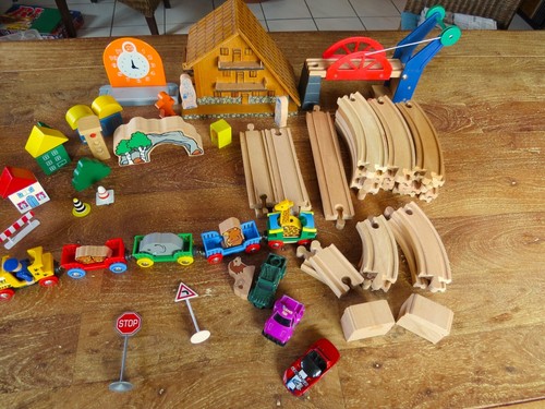Konvolut holzeisenbahn brio - ,