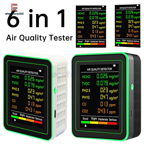 Co2 meter air quality - 6-in-1,