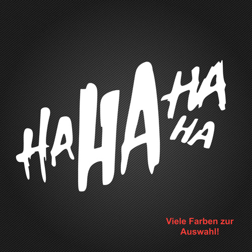 Joker autoaufkleber - ha, ha