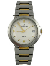 Schlichte Herrenarmbanduhr Dugena WR50 Quartz mit Originalband, funktioniert