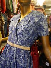 Kleid XS-S Sommerkleid Rosen 50er Rockabilly TRUE VINTAGE 50s rose print dress