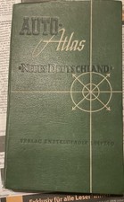 NEUES DEUTSCHLAND ATLAS 1957 Verlag Enzyklopädie Leipzig 82 Stadtpläne 1:500.000