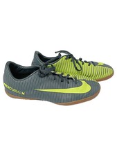 NIKE MercurialX Kinder Fussballschuhe Gr. 37.5 Grau Neon Gelb Hallenschuhe
