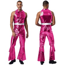 DE Herren Metallic Jumpsuit