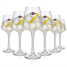 6x Martini Wermut Glas