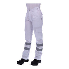 Einsatzhose Rettungsdienst weiß - Reflex silber