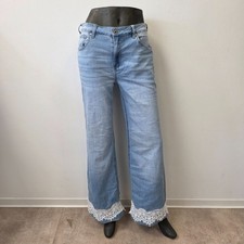 Damen Jeanshose Hellblau Wash