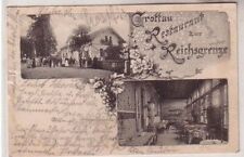 58710 Mehrbild Ak Grottau Restaurant zur Reichsgrenze 1903