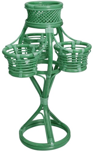 Rattan blumenständer - rattan, blumenständer/