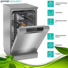 Gorenje GS541D10X Stand Geschirrspüler 45cm 11 Maßgedecke Besteckschublade 