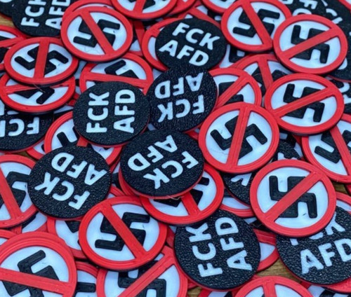 Einkaufswagenchip fck afd no - fck,