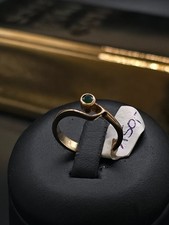 FS Ring Größe 51 Gelbgold 585 14k zeitlos elegant Smaragd