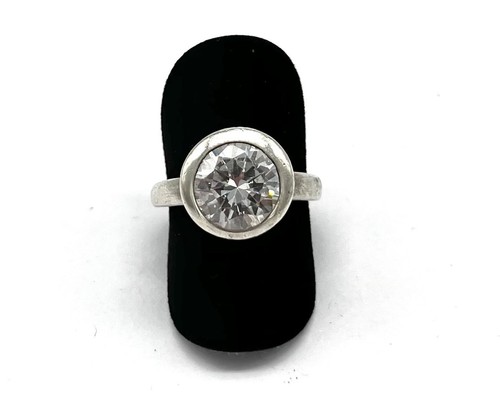 925 silberring simulierter - 925/-, silberring,