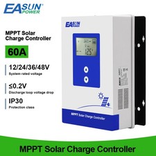 Easun MPPT Solar Laderegler 60A für 12V 24V 36V 48V PV Solar Panel Controller