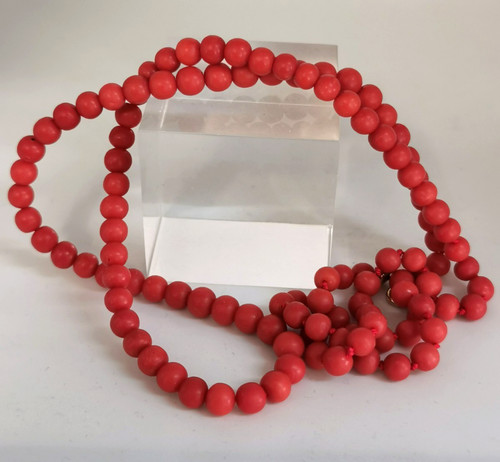 Edle korallenkette weinrot - edle,