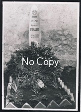 Foto WK II Luftwaffe Friedhof Fliegergrab Ltn. Flgzf. Rochus Müller  (X 227).