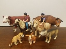 Schleich 9 Piece Lot Of Animal