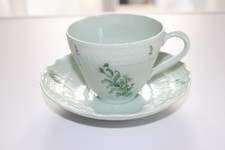 Hutschenreuther Dresden Seladon grün Tasse und Untertasse Teller für Kaffee Tee 