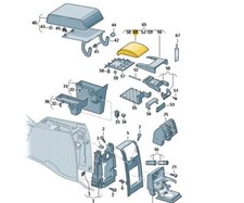 Original Mittelarmlehne Deckel