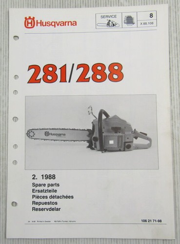 Husqvarna 281 288 kettensäge - husqvarna,
