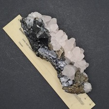 14cm Stufe Sphalerit, Calcit